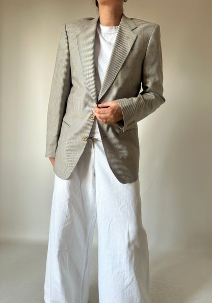 Prince of Wales beige petite blazer