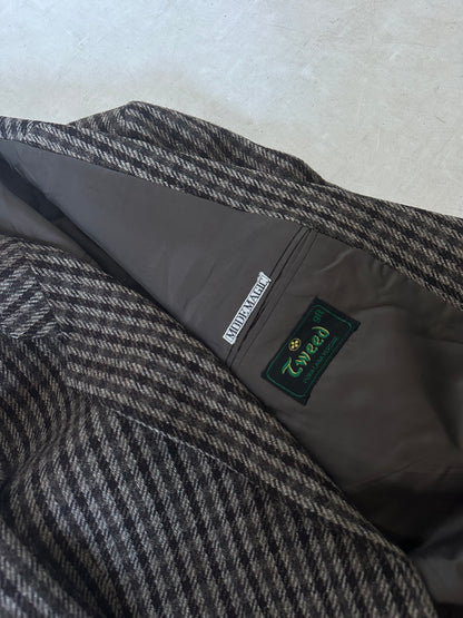 Pied de poule virgin wool brown blazer