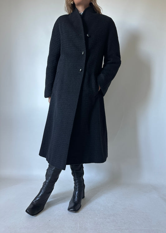 Haute couture black coat