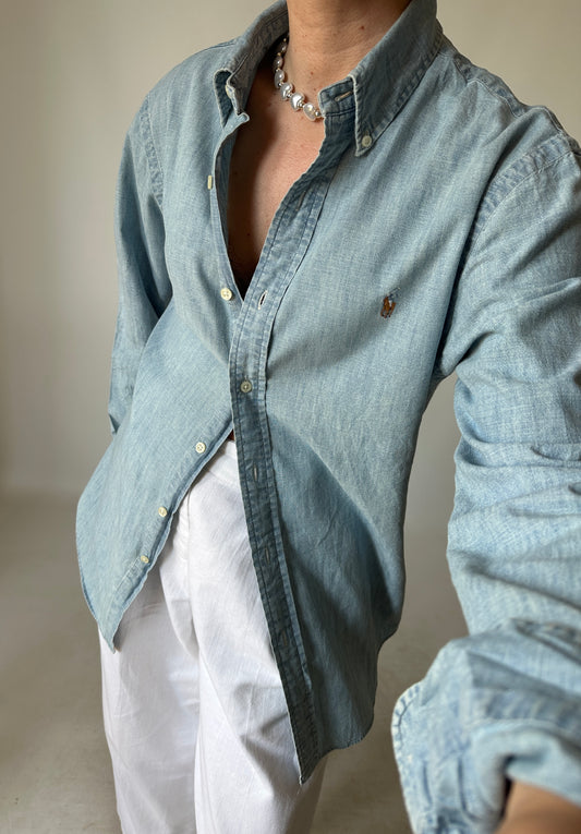 RALPH LAUREN petite denim shirt