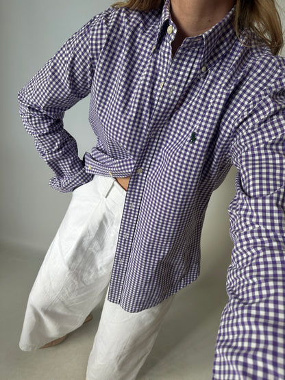 RALPH LAUREN vichy petite shirt