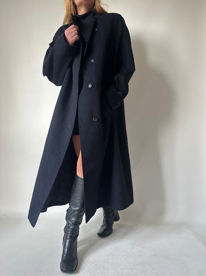 Navy extra long Loden