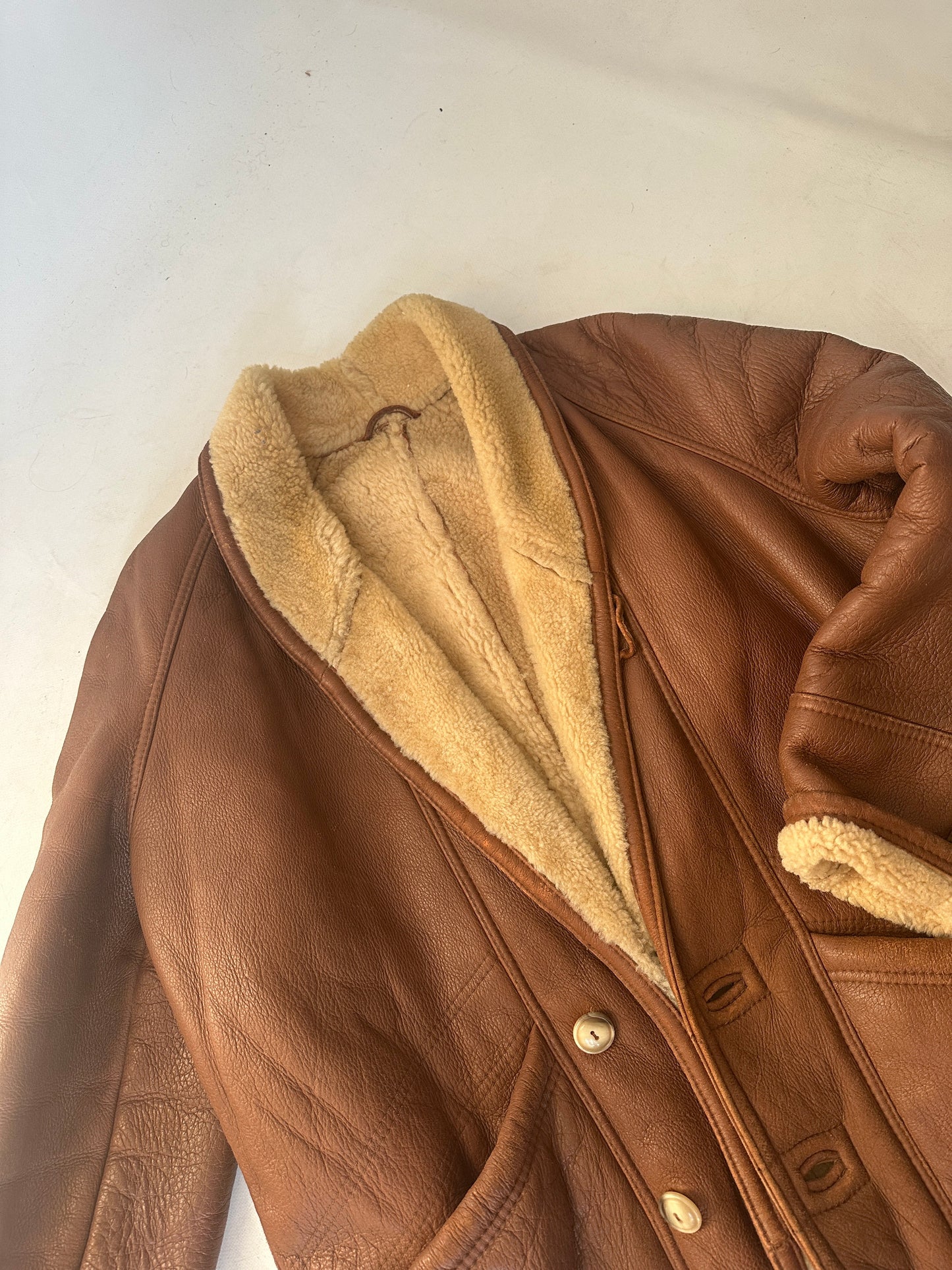 Camel passpartour Shearling