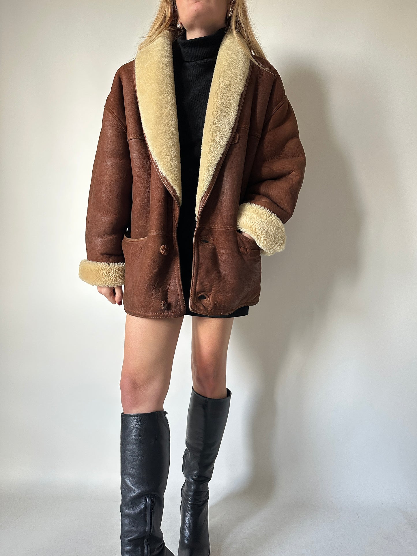 Brown perfect Shearling