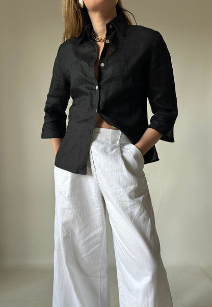La camicia in lino chic