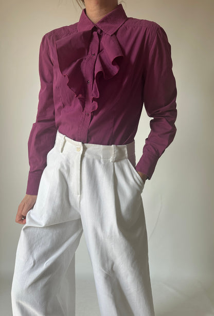 LUISA SPAGNOLI purple voilant shirt
