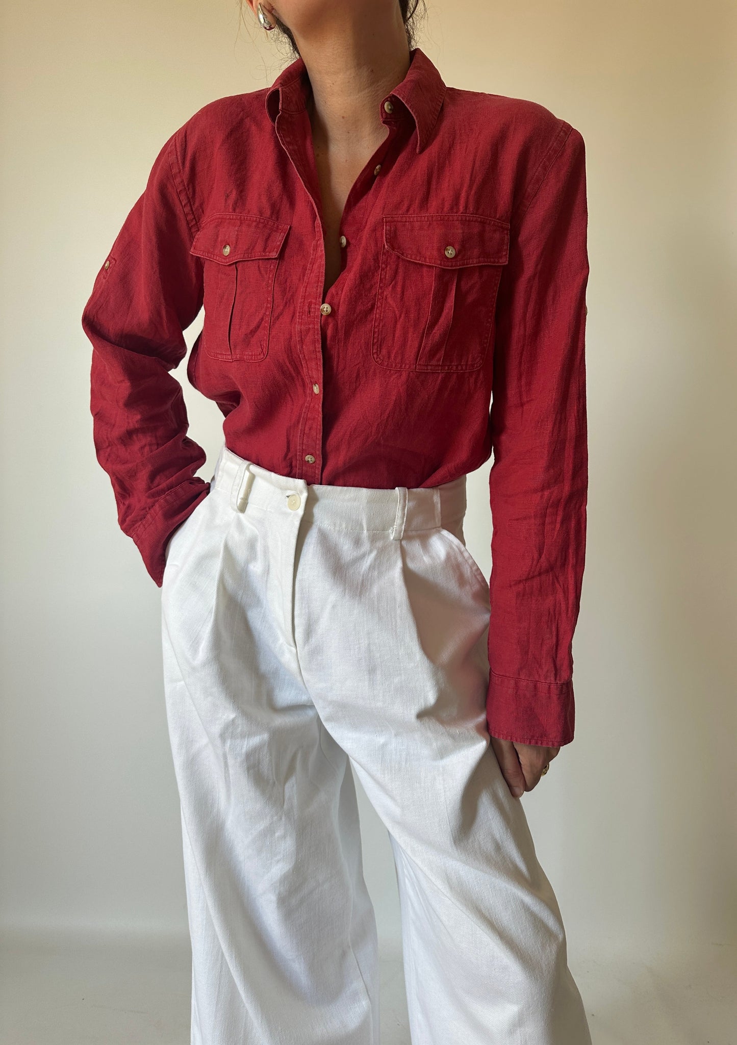 RALPH LAUREN pure linen shirt
