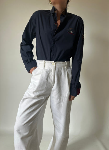 Paul & Shark navy slim shirt