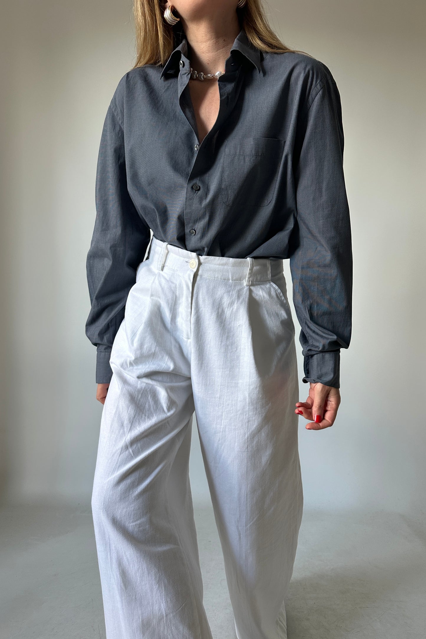 TOMMY HILFIGER grey shirt