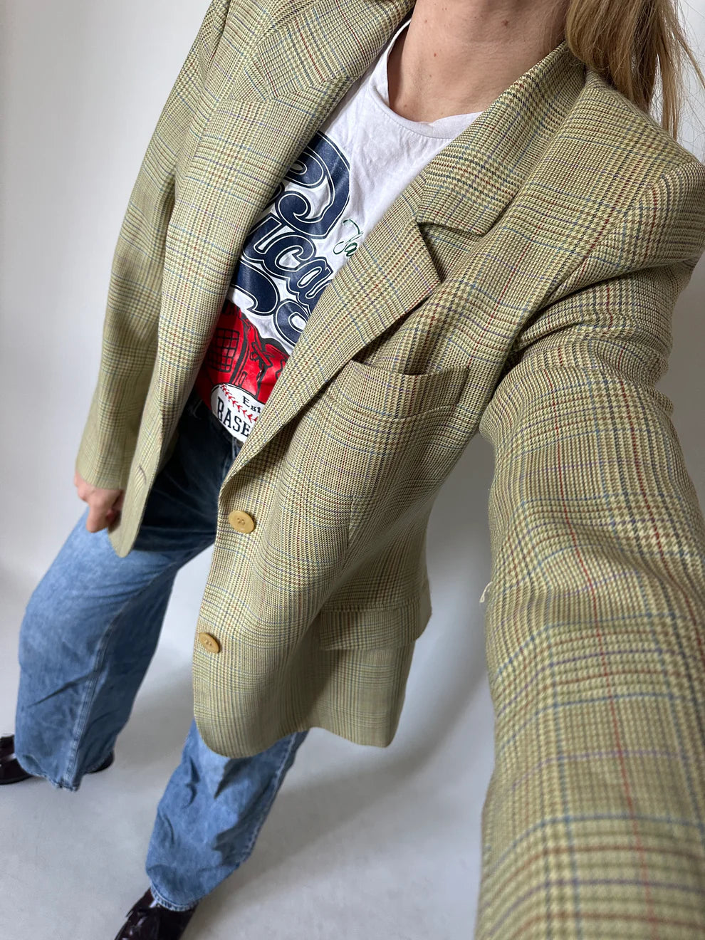 Principe di Galles verdone blazer
