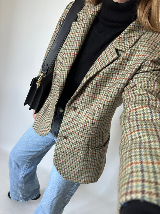 Pied de poule petite blazer