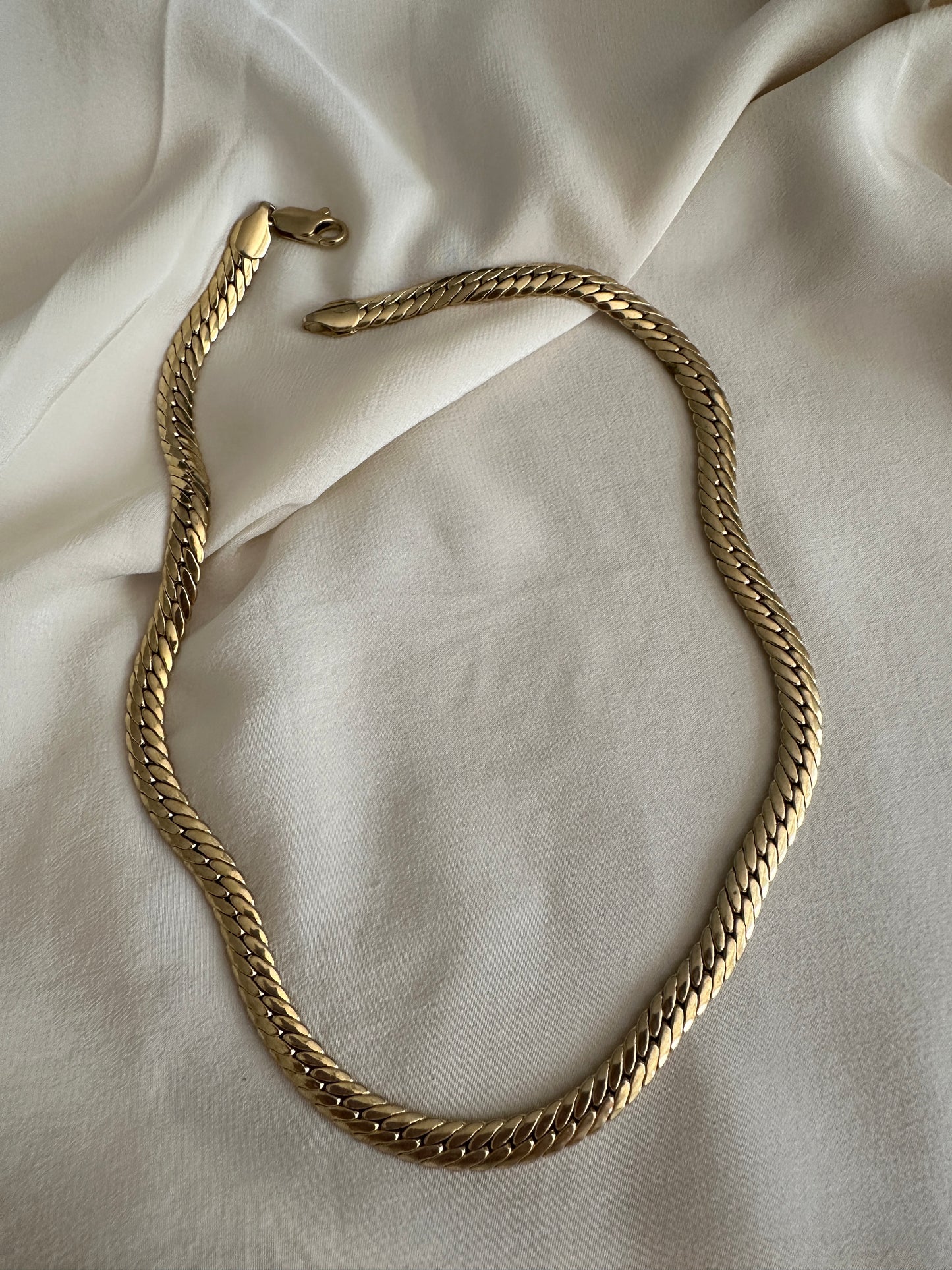 Parure girocollo e bracciale snake placcato oro
