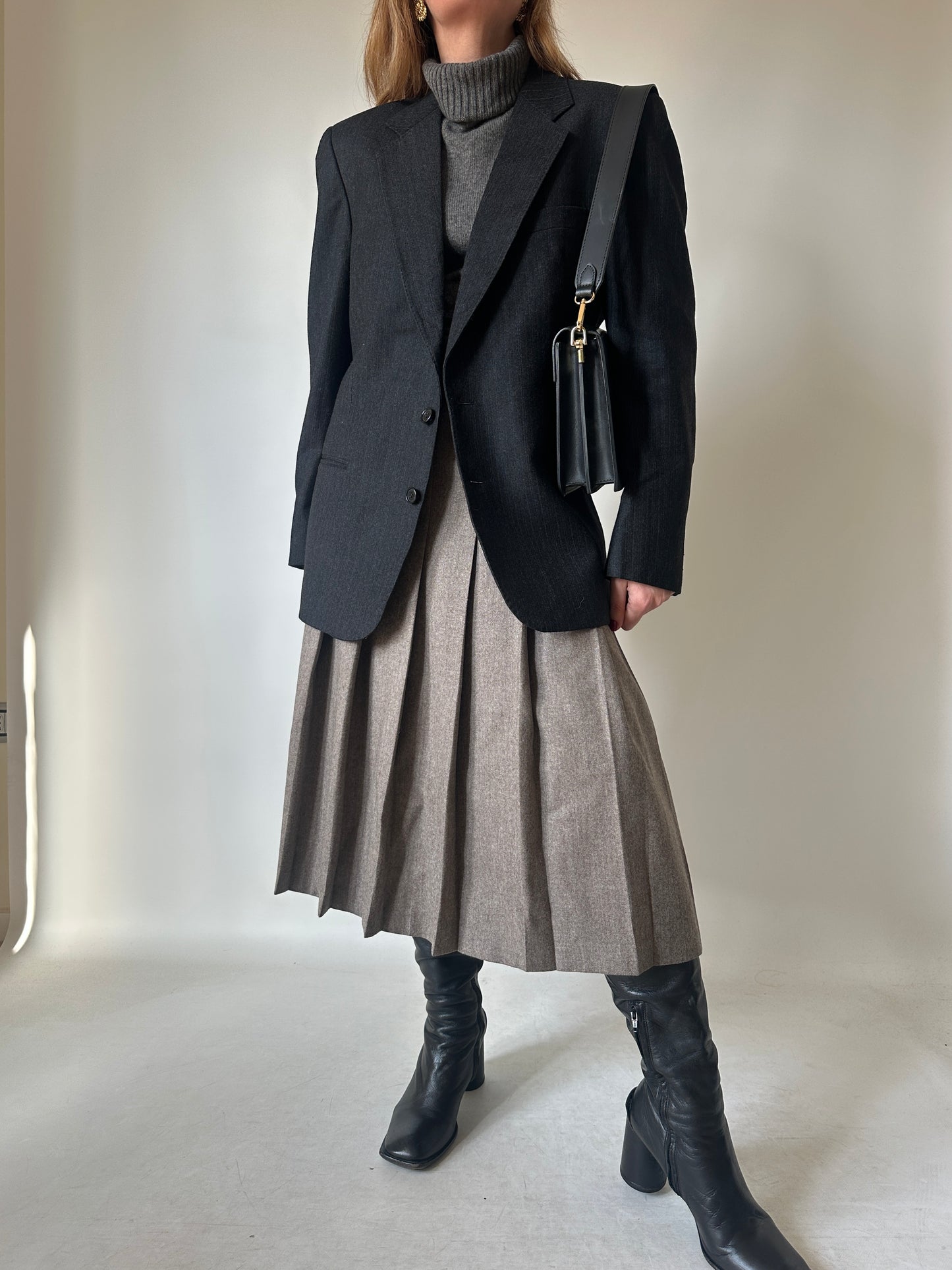 Precious wool pinstriped blazer