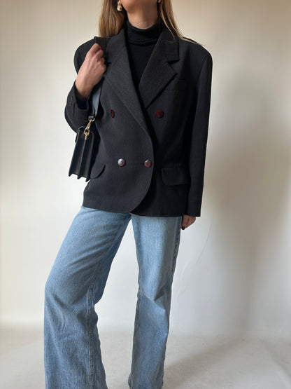 Made in Italy oversize wool blazer
