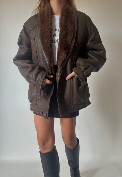 Chocolate beautiful Shearling