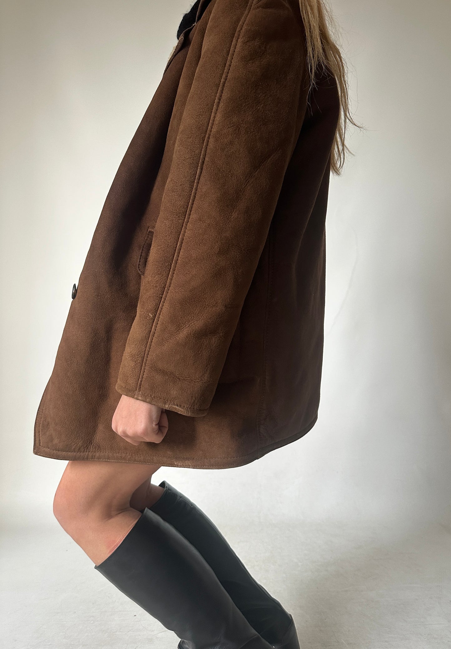 Chocolate petite sheepskin