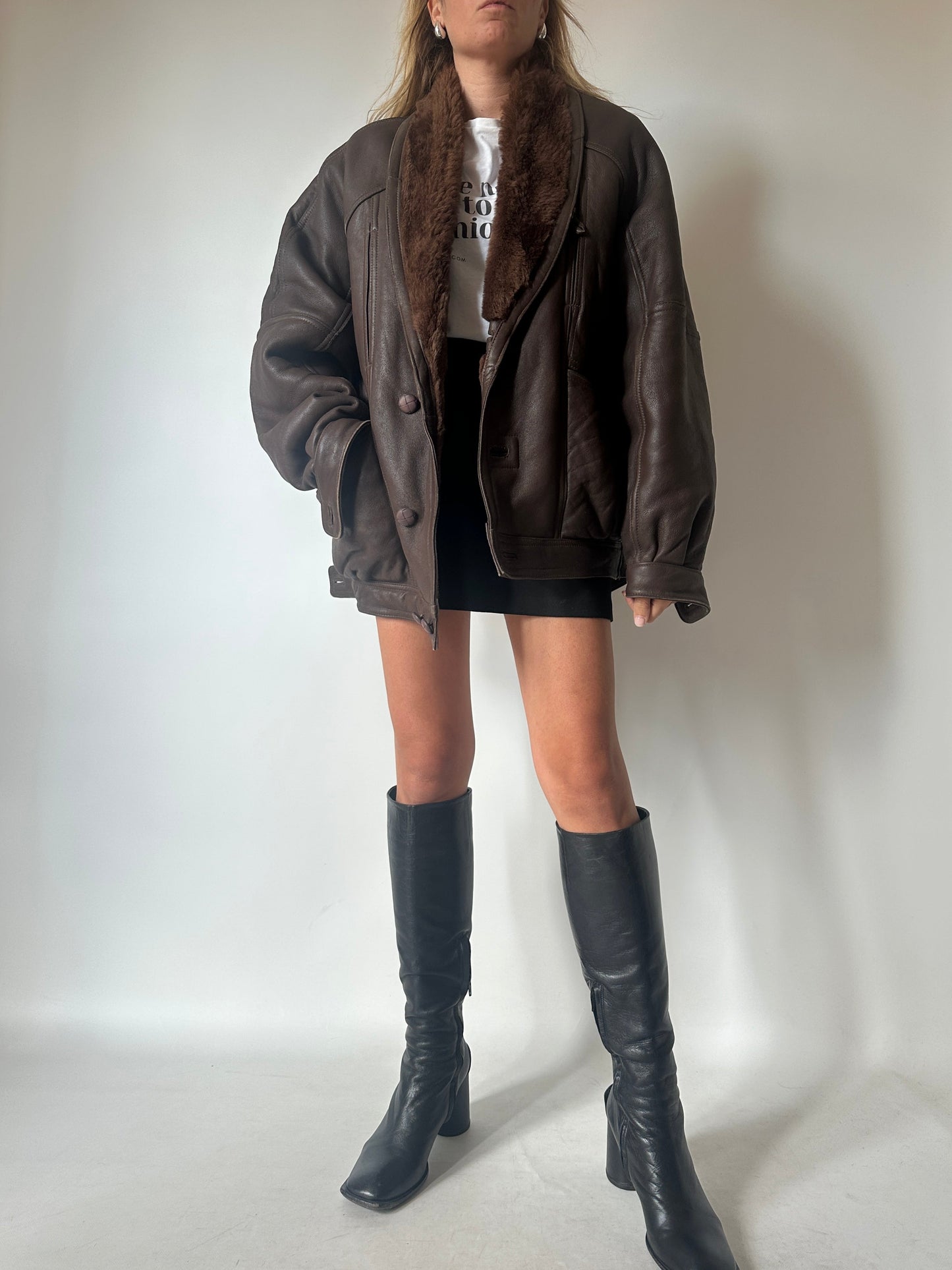 Chocolate beautiful Shearling