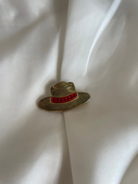 Spilla cappello gold