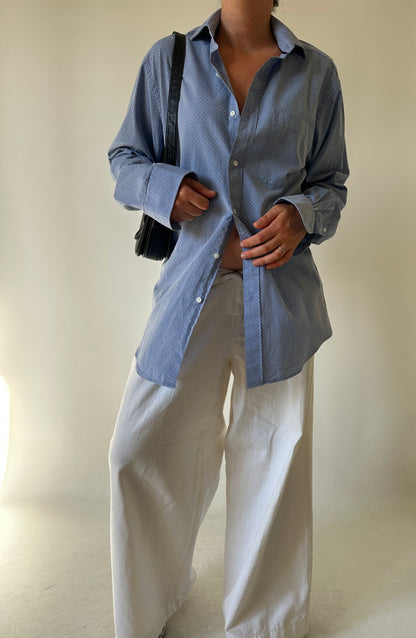 Tommy Hilfiger blue dots shirt - nuova