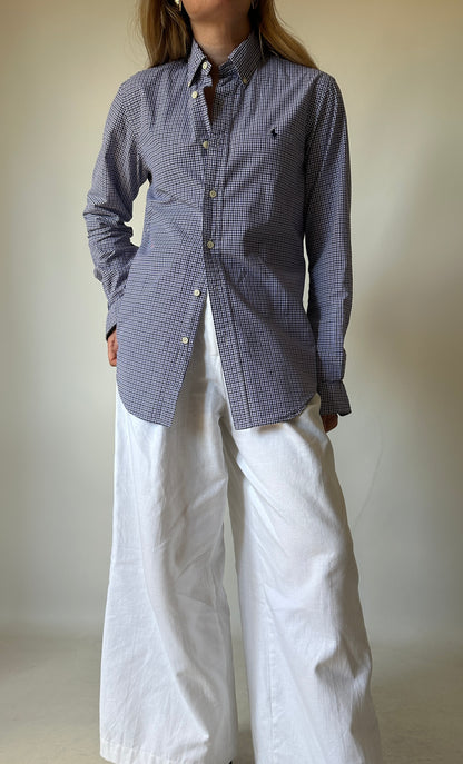 RALPH LAUREN vichy petite shirt