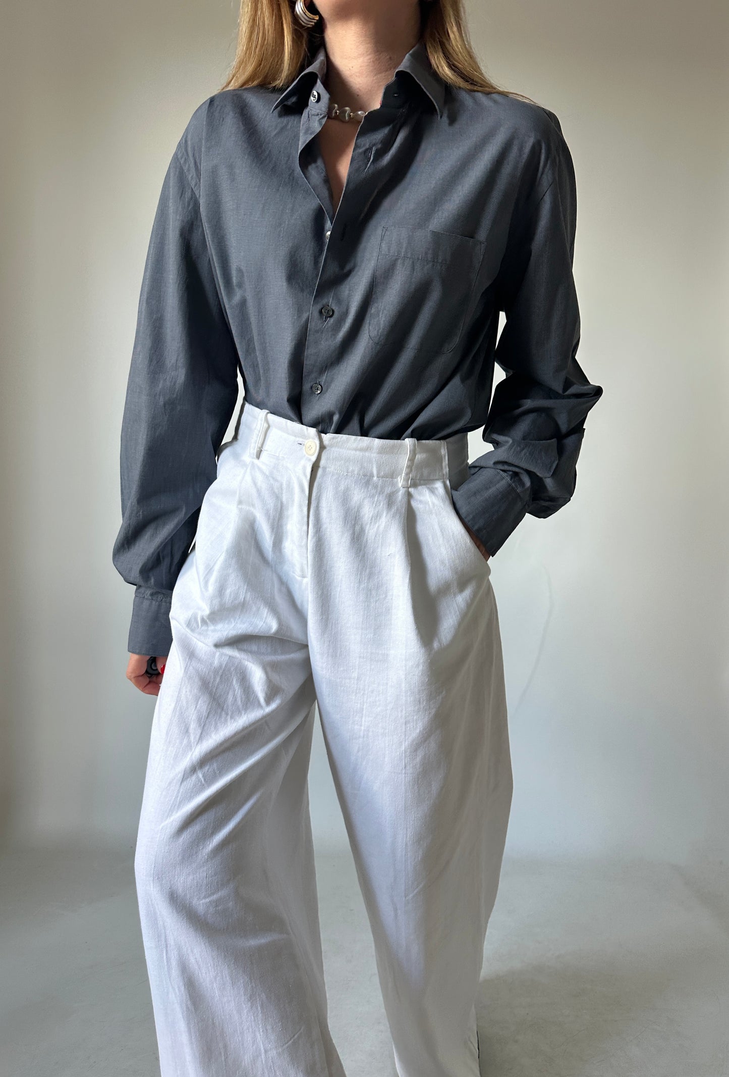 TOMMY HILFIGER grey shirt
