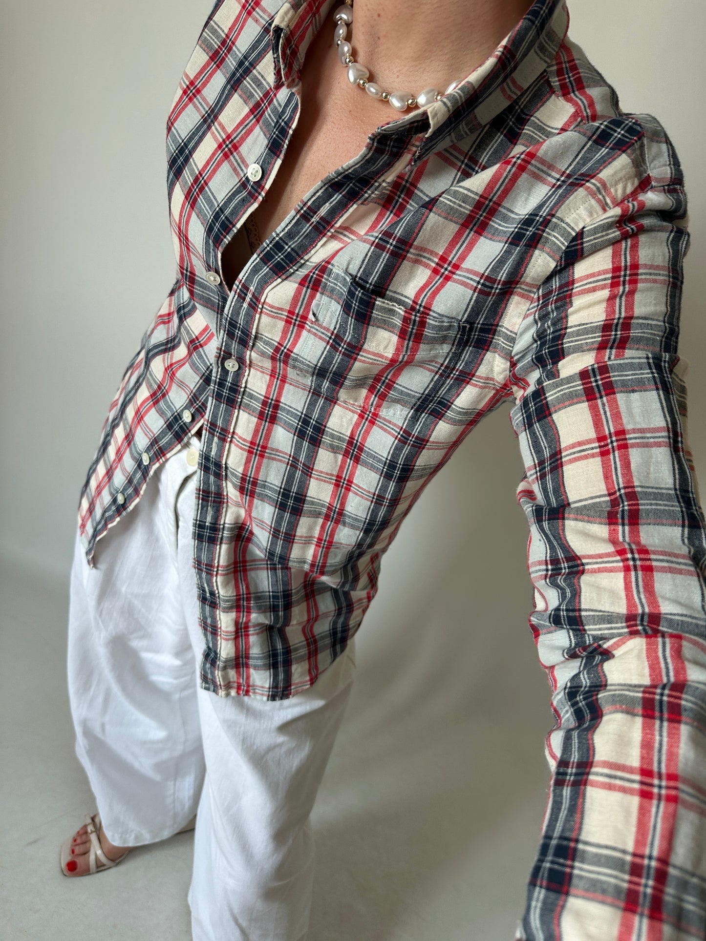 LEVI'S tartan petite shirt
