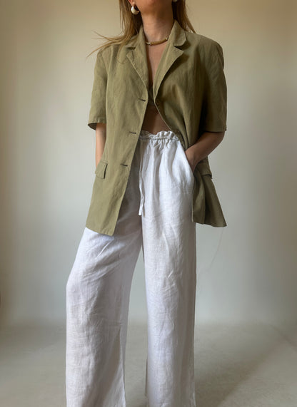 Pure linen light blazer