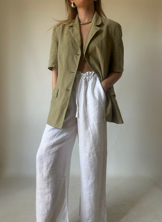 Pure linen light blazer
