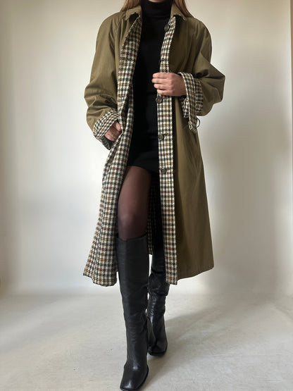 Trench cappottino double-face