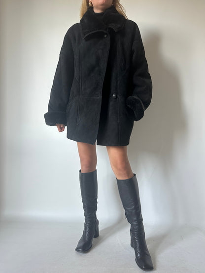 Perfect black Shearling