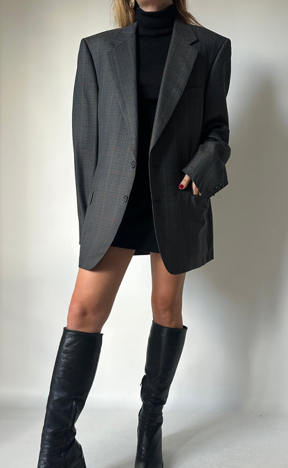 LANVIN pied de poule wool blazer
