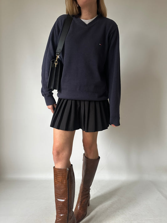 TOMMY HILFIGER cotton navy sweater