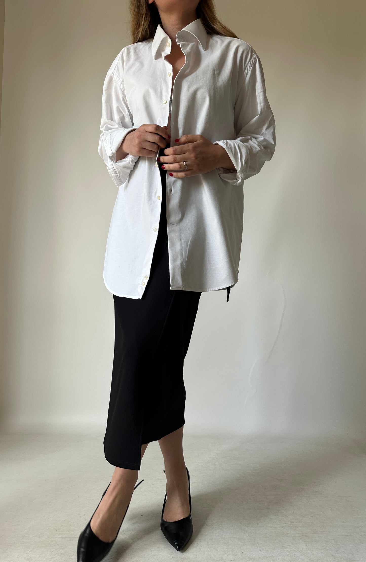 Essential oversize white shirt