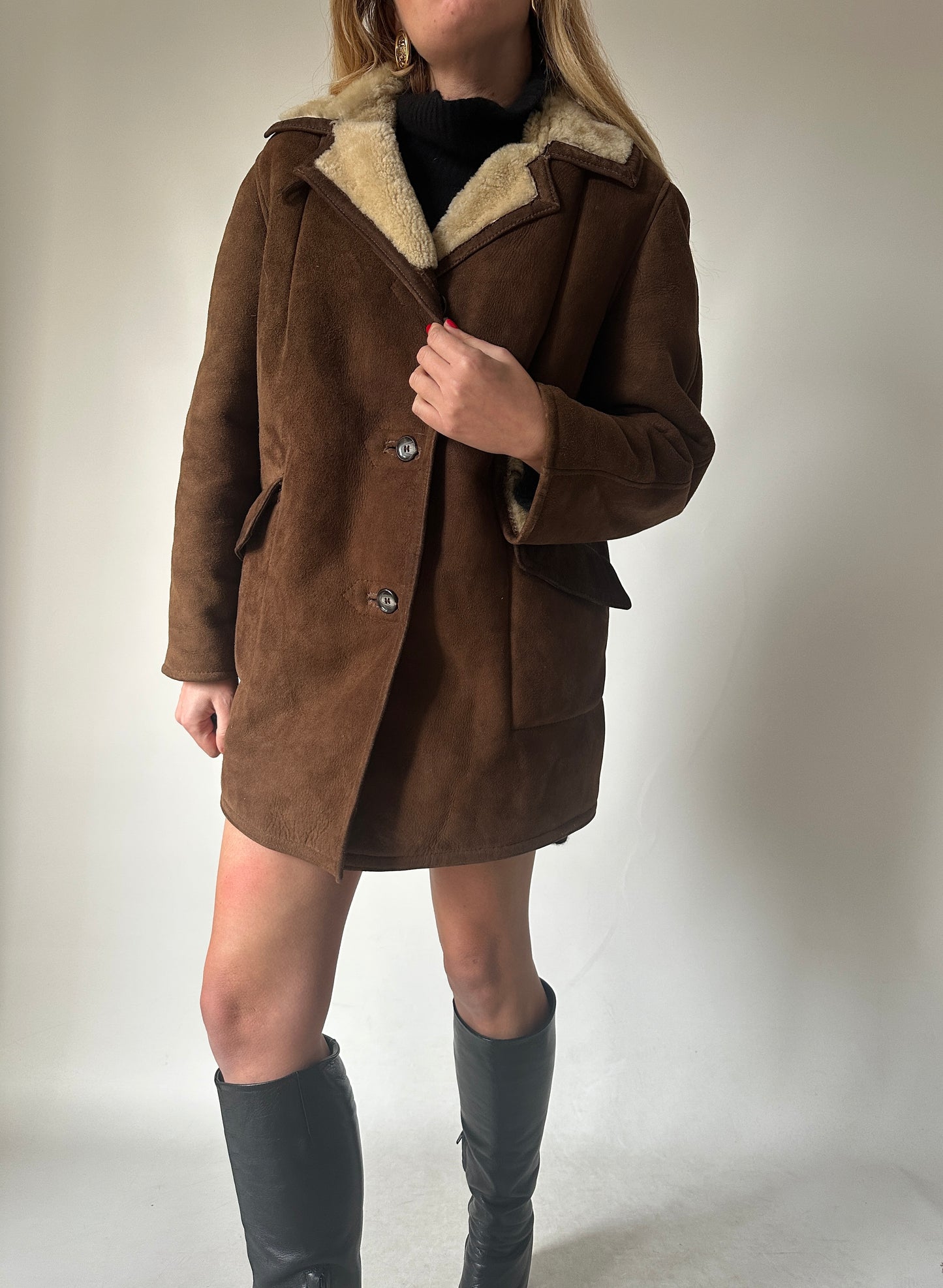 Chocolate petite sheepskin