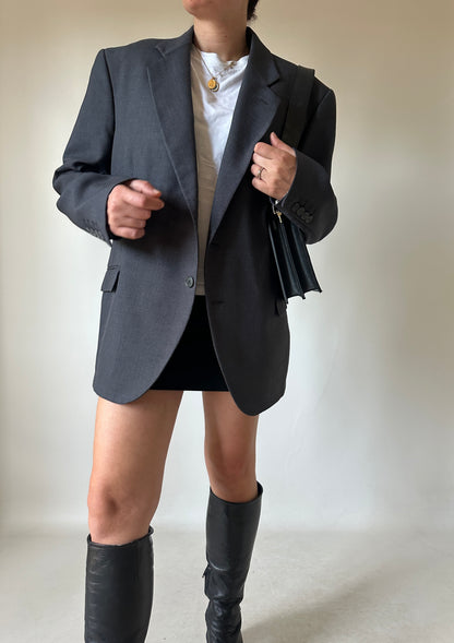 Grey oversize blazer