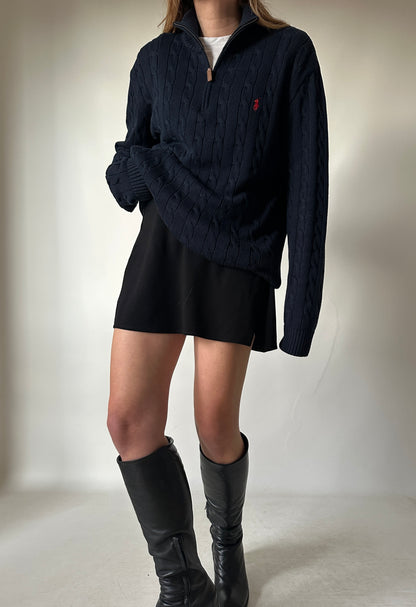RALPH LAUREN cable-knit cotton sweater