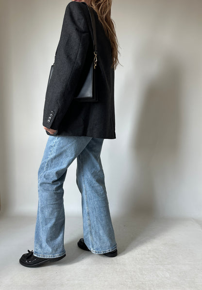 MARZOTTO wool grey oversize blazer
