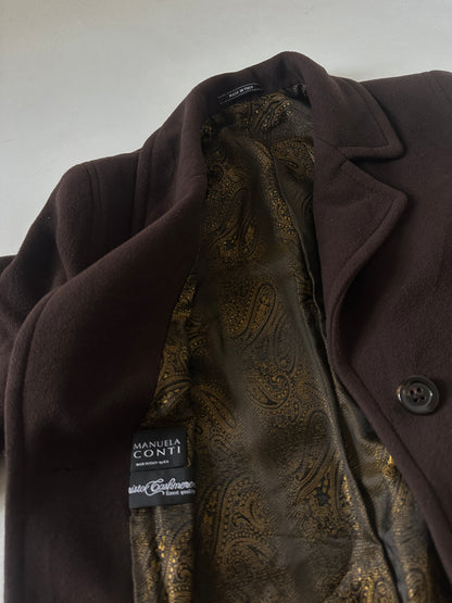 Cachemire and wool chocolate coat