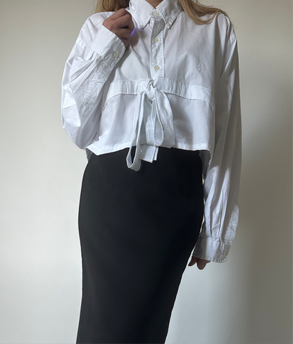 Camicia RALPH LAUREN cropped bianca