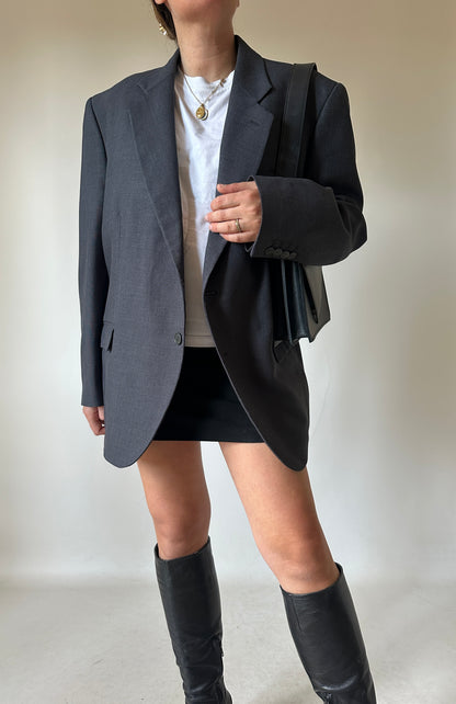 Grey oversize blazer