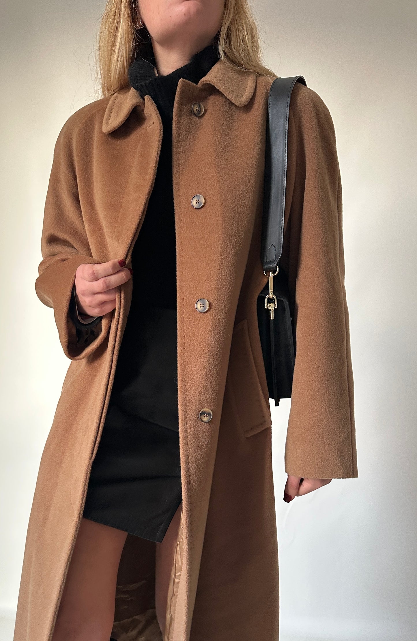 PIACENZA pure wool camel coat