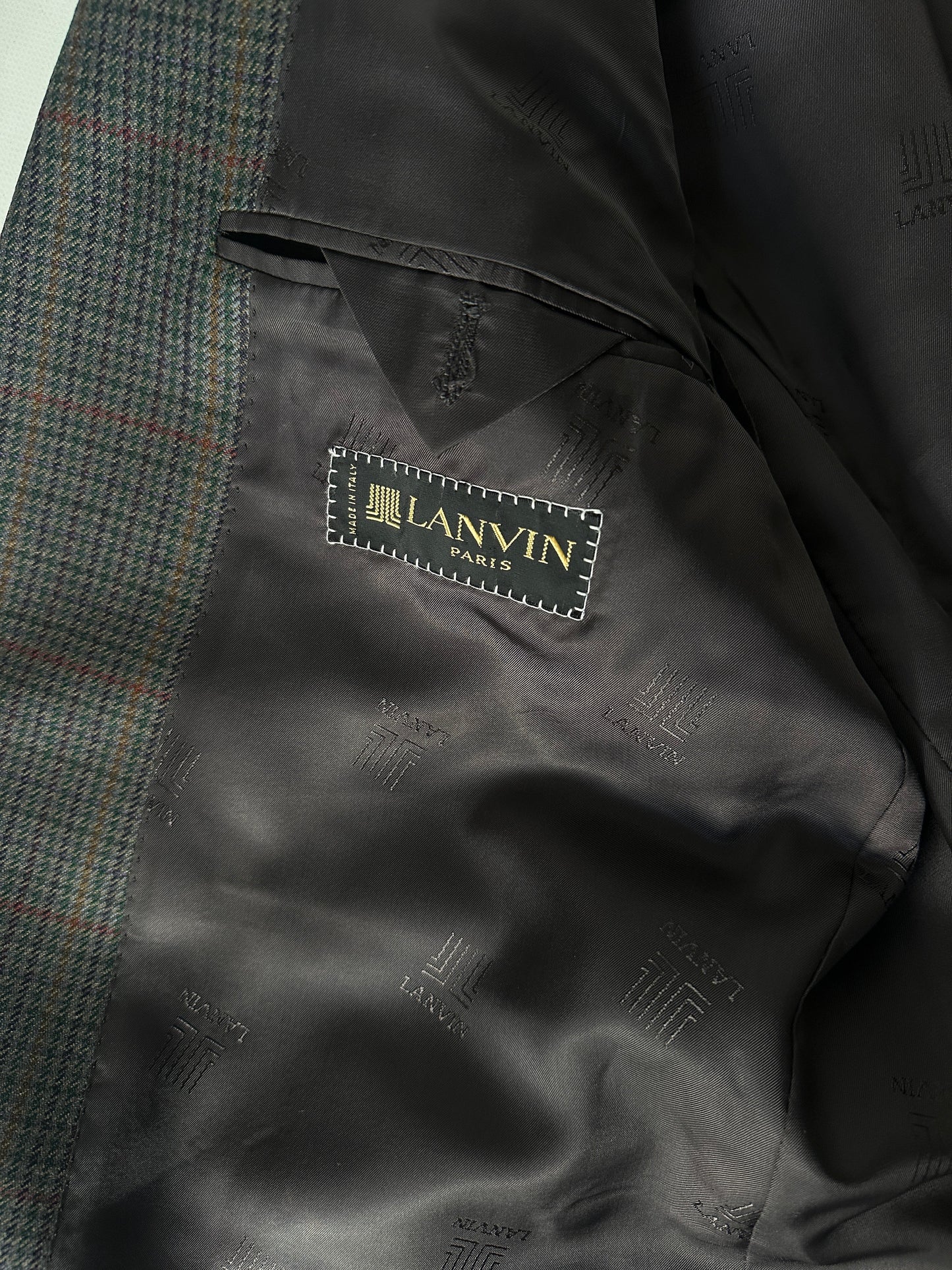 LANVIN pied de poule wool blazer