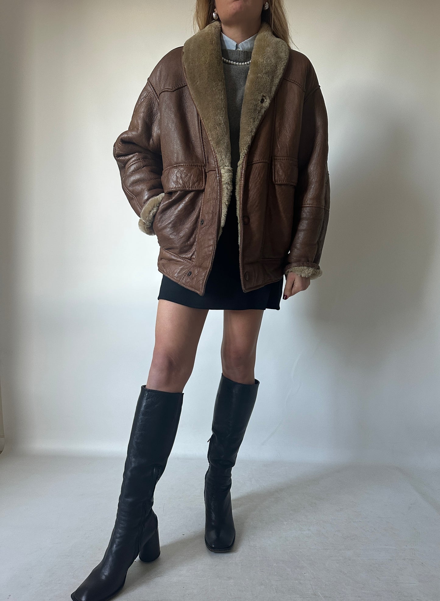 Brown perfect Shearling
