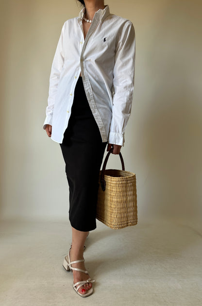 RALPH LAUREN white petite shirt