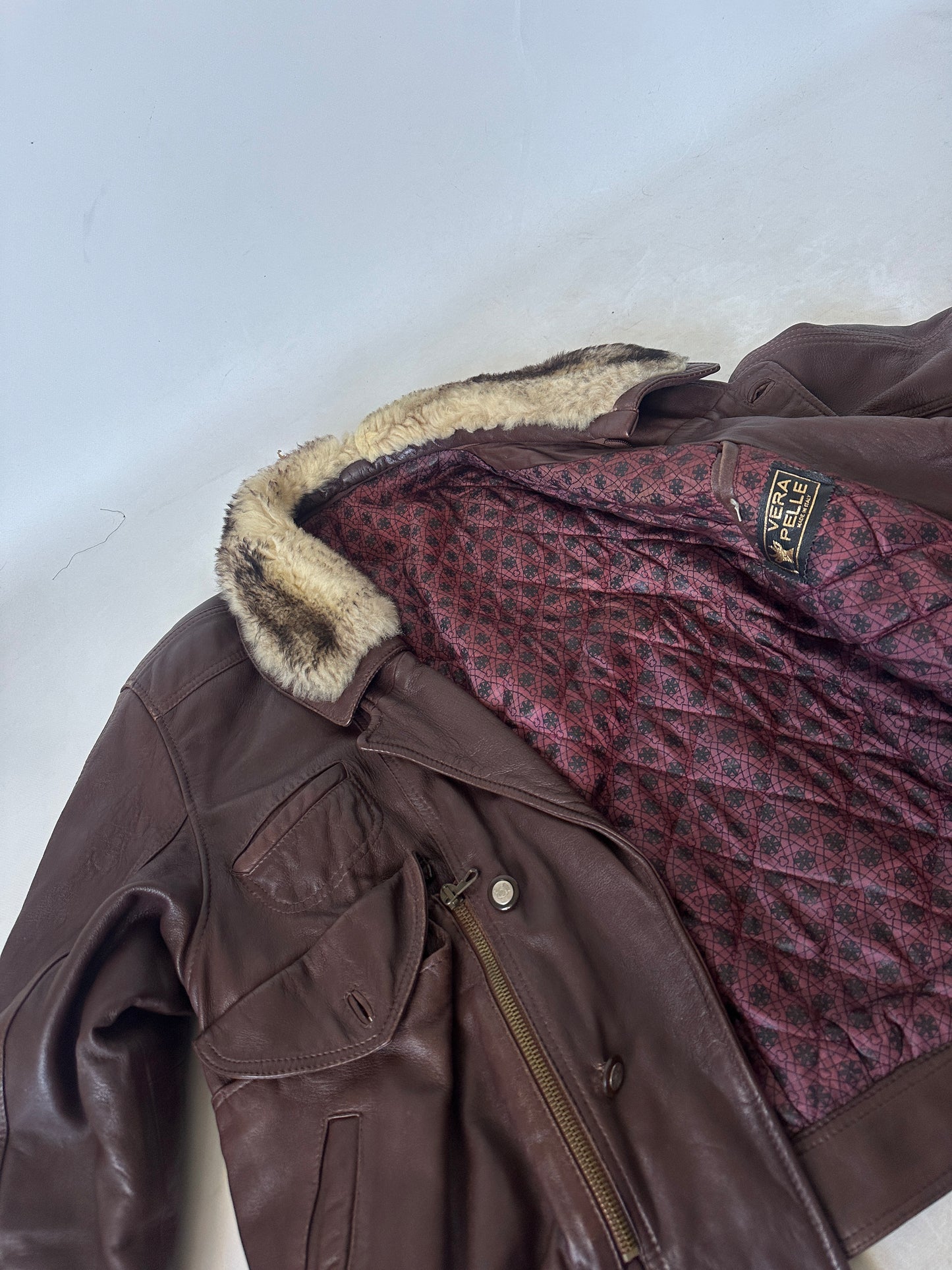 Dreamy chocolate leather bomber