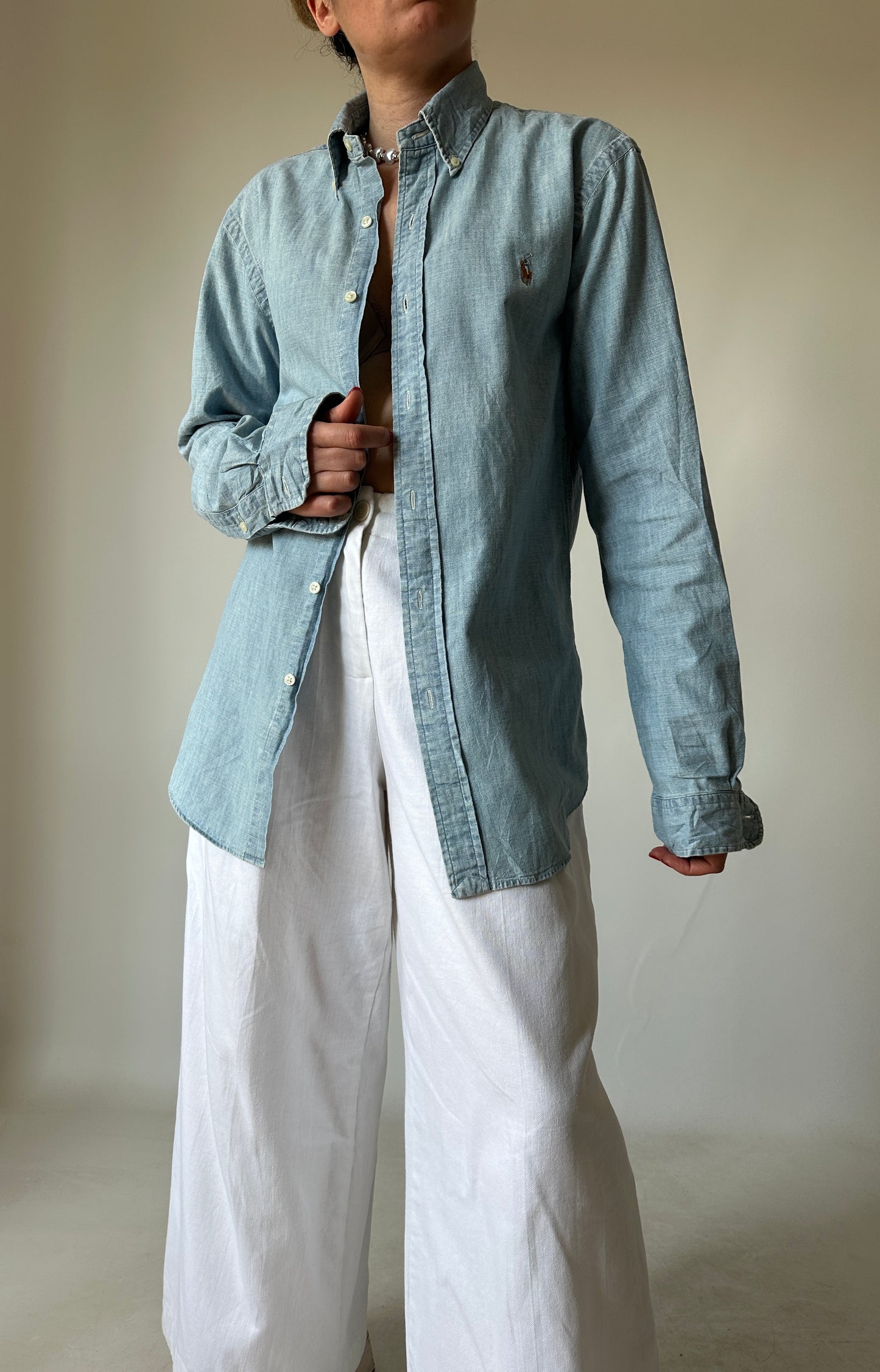 RALPH LAUREN petite denim shirt