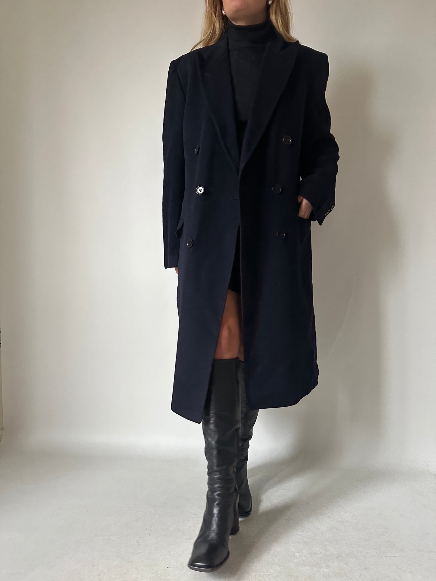 The Frankie extra long wool coat