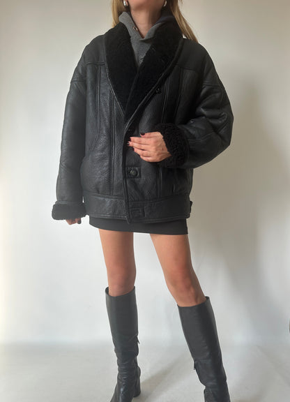 Perfect black Shearling