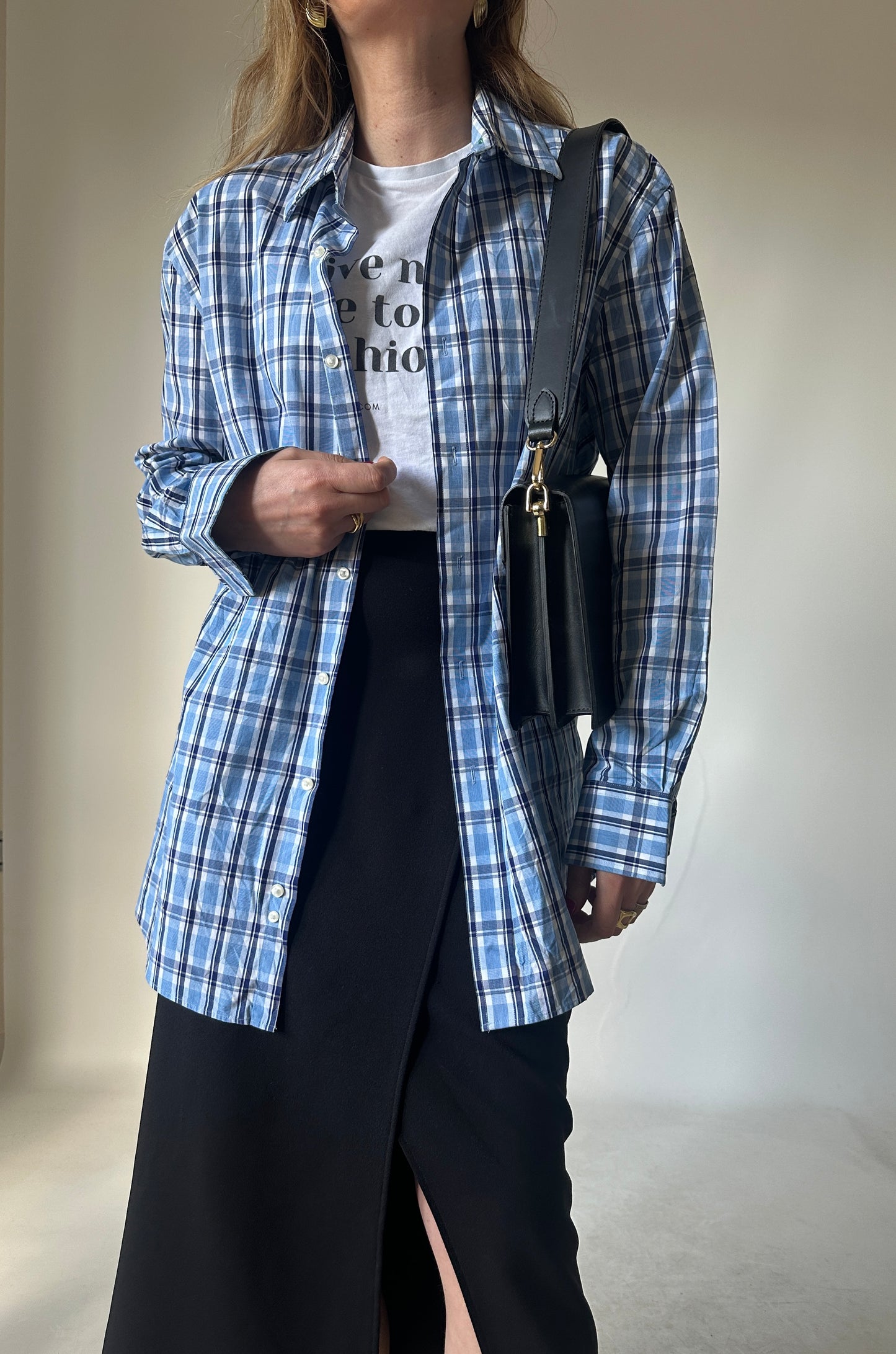TOMMY HILFIGER tartan oversize shirt