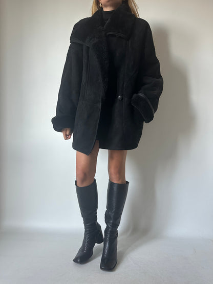 Perfect black Shearling